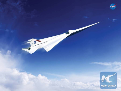 This is an artist's concept of a possible Low Boom Flight Demonstration Quiet Supersonic Transport (QueSST) X-plane design. The award of a preliminary design contract is the first step towards the possible return of supersonic passenger travel - but this time quieter and more affordable. (NASA photo/Lockheed Martin)