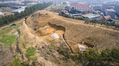 Aerial photo of the water project. (Photo/Hangzhou Daily)