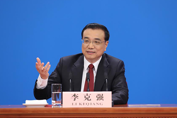 Chinese Premier Li Keqiang speaks at a press conference at the Great Hall of the People in Beijing, capital of China, March 16, 2016. (Photo/Xinhua)
