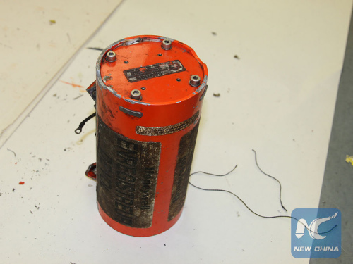 Flight recorder of the Boeing 737-800 that crashed early Saturday morning at the Rostov-on-Don airport, that killed all 62 people on board. (Photo of the Interstate Aviation Committee)