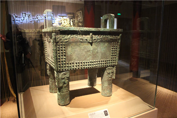 A cultural relic from the ongoing exhibition at the Capital Museum. Photo by Wang Kaihao/ China Daily