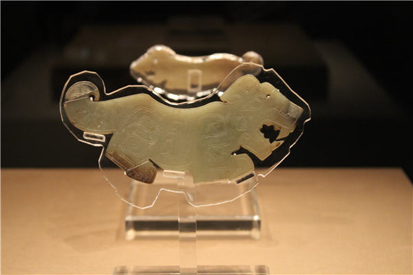 A cultural relic from the ongoing exhibition at the Capital Museum. (Photo by Wang Kaihao/ China Daily)