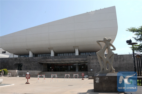 The Ghana National Theater in Accra, capital of Ghana on Sept. 15, 2014. (Xinhua File Photo/Lin Xiaowei)