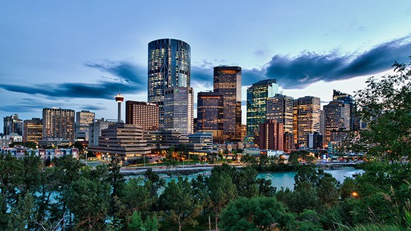 A view of Calgary. (Photo provided to China Daily)