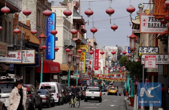 File photo of the Chinatown in San Francisco in the United States. (Xinhua)