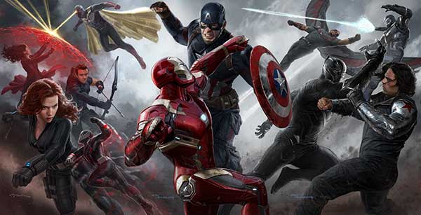 Superhero movie Captain America: Civil War will be screened in China on May 6. (Photo provided to China Daily)