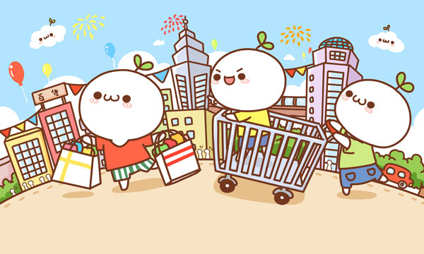 These emojis created by an art student were downloaded by 4 million users in one day. (PROVIDED TO CHINA DAILY)