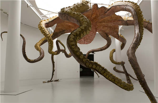 Huang Yong Ping's work Wu Zei (cuttlefish) is among the exhibits on show in Doha.