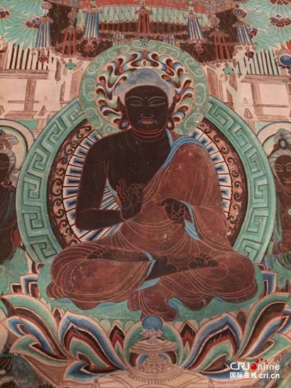 A new exhibition at the Getty Genter - entitled 'Cave Temples of Dunhuang: Buddhist Art on China's Silk Road' - features a ninth-century Buddhist scripture, along with full-scale replicas of three Buddhist grottoes.