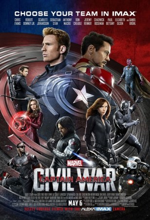 Poster of Captain America: Civil War.