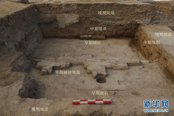 File photo of an excavation at the Taiji Hall at the imperial palace of the Han and Wei dynasties in Luoyang, Henan Province. (Photo/Xinhua)
