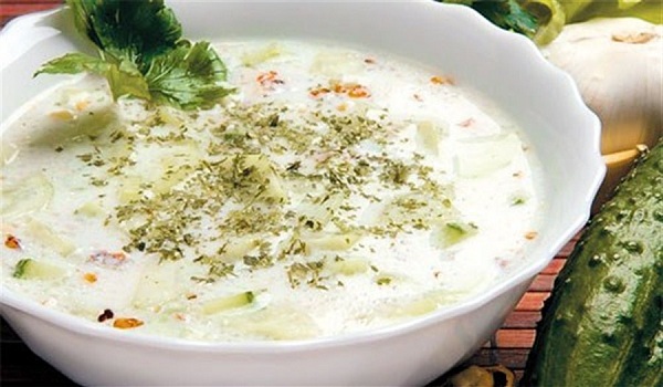 Tarator , an all-yogurt based traditional soup in Bulgaria