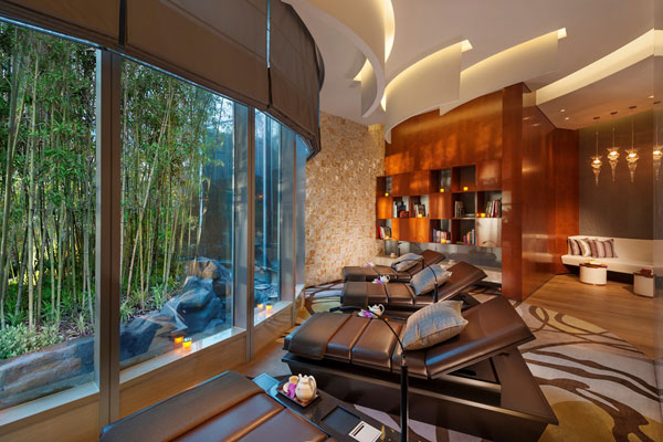An inside look of The Spa in Mandarin Oriental Pudong, Shanghai. (Photo provided to chinadaily.com.cn)
