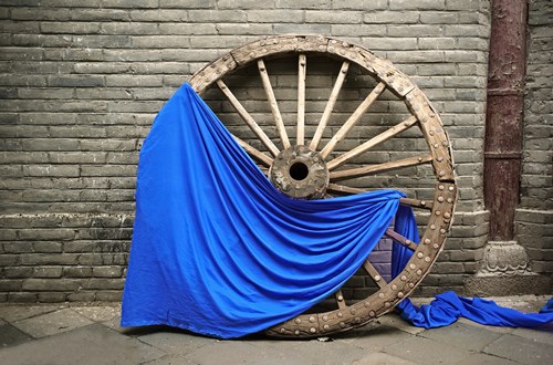 A wheel is among the exhibits at the Beijing Auto Museum (Photo/automuseum.org)