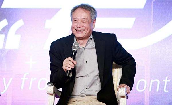Ang Lee shares his opinions on the booming Chinese film market at the Shanghai International Film Festival. (Photo provided to China Daily)