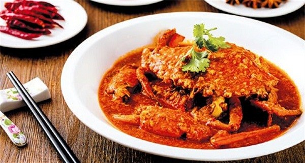The chili crab is served with plenty of tender and juicy roe.(Photo/Shanghai Daily)