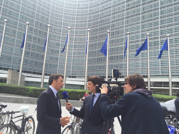 Italian Prime Minister Matteo Renzi told China Daily on Tuesday that the UK referendum vote is a shock for the country, not a problem for the EU. (Photo by Fu Jing/China Daily)