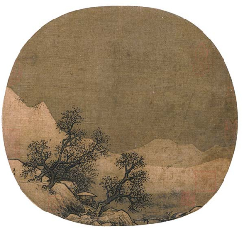 The painting by Song Dynasty court painter Xia Gui portrays a poetic snowy scene of late autumn and early winter, in southern China. (Photo provided to China Daily)