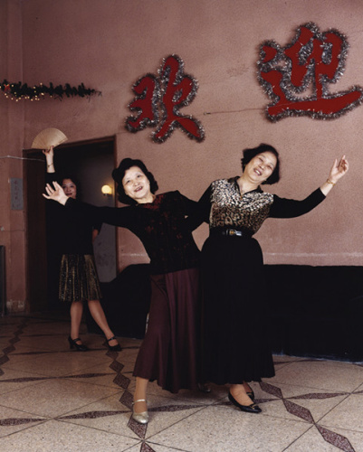 "Better Days" Leisure Centre, Japanese Bunker II, April 2002, Shanghai. The District Committee has converted a dance hall from a clandestine command center dating back to World War II. Every day, several retired people indulge in the pleasure of tango, bolero and pasodoble.
