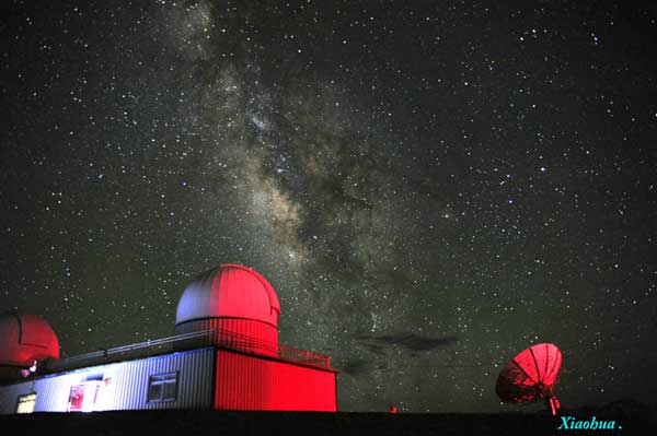 The dark sky reserve covers an area of 2,500 square kilometers.(Photo by Wang Xiaohua/for chinadaily.com.cn)