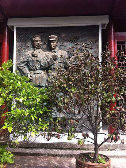 The former house of Zhou Yiqun, a Communist patron, is turned into a museum dedicated to the campaign in the same city.(Photo By Yang Jun and Satarupa Bhattacharjya /China Daily)