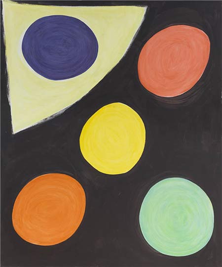 The British abstract painter's works are now on display in Beijing.