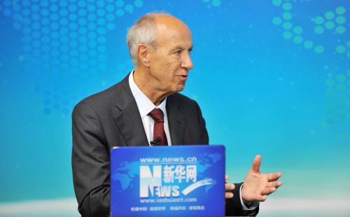 Francis Gurry, Director General of the World Intellectual Property Organization speaks during an exclusive interview with Xinhuanet in Beijing, July 19, 2016. (Xinhuanet/Xu Xin)