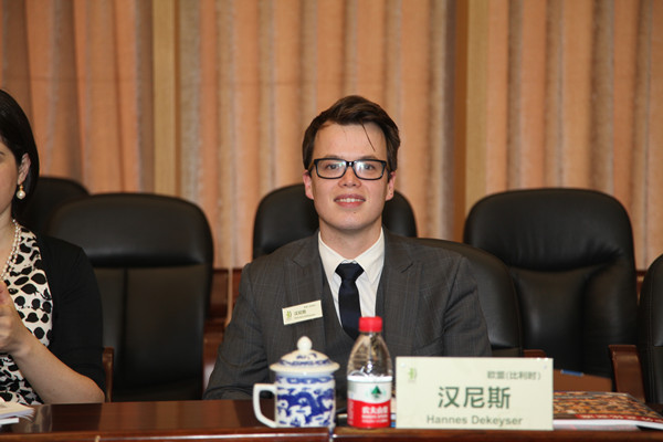 Hannes Dekeyser attends a lecture in Beijing during the 2016 Visiting Program for Young Sinologists. (Photo/Chinaculture.org)