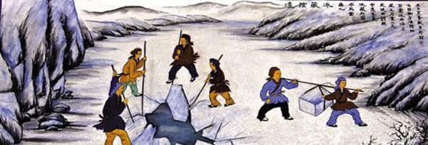 Ancient people collect natural ice in winter. (File photo) Ancient people collect natural ice in winter. (File photo)