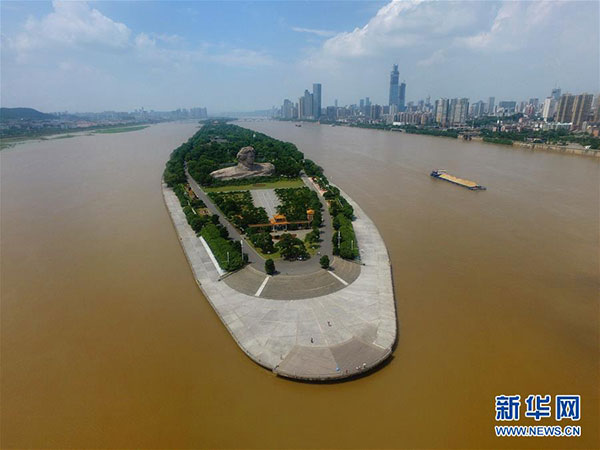 File photo of Orange Isle in Changsha. (Photo/Xinhua)