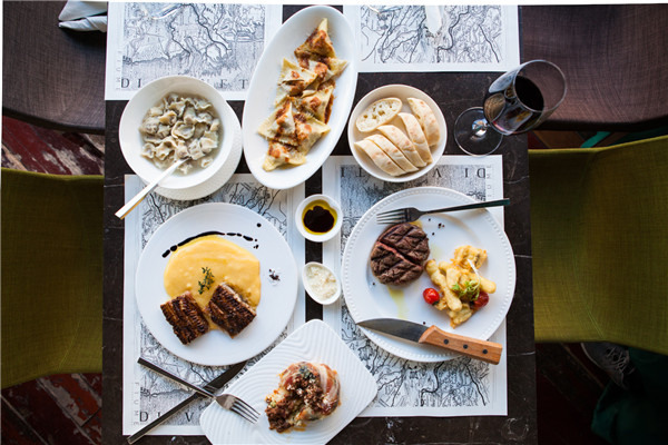 Italian Wine Restaurant Fiume in Beijing is dedicated to creating good matches of wine and food. (Photo provided to China Daily)