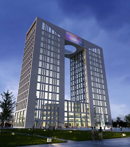 The exterior of Four Points by Sheraton Gaoxin Yitian Hotel in Changchun, Jilin Province (Photo: Courtesy of Starwood Hotels & Resorts Worldwide, Inc)