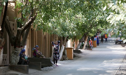 Uyghur people living in Grape Valley's Baiximaili village are expecting to see more visitors in the coming years. (Photo: Cui Meng/GT)