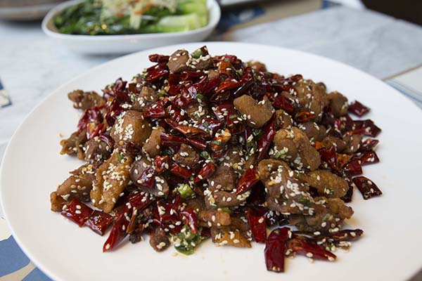 Spicy Chicken - Dongpo Kitchen at Universal CityWalk. (Photo/provided to chinadaily.com.cn)