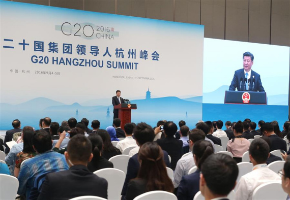Chinese President Xi Jinping attends a press conference after the 11th summit of the Group of 20 (G20) major economies in Hangzhou, capital of east China's Zhejiang Province, Sept. 5, 2016. (Photo: Xinhua/Yao Dawei)