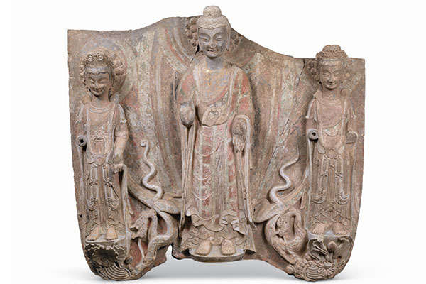 Buddhist relics unearthed in Qingzhou, Shandong province, were among the country's top 10 archaeological discoveries in 1996.(Photo provided to China Daily)