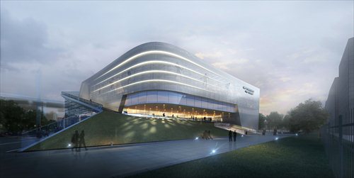 A sample drawing of the future ITTF Museum and the China Table Tennis Museum (Photos: Qi Xijia/GT and courtesy of The International Table Tennis Federation Museum)