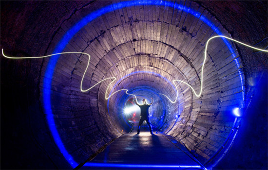 Visitors to the revamped 816 Nuclear Military Plant in Chongqing municipality will see scenes that look like science fiction movies.(Photo provided to China Daily)