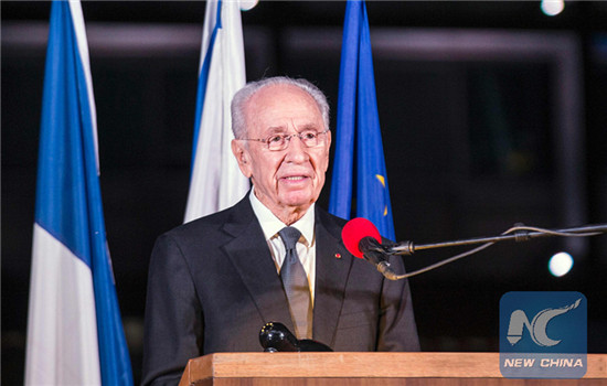 Shimon Peres, Israel's former president and its eldest statesman (Xinhua file photo)