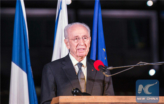 Shimon Peres, Israel's former president and its eldest statesman (Xinhua file photo)