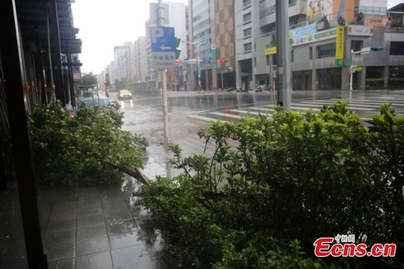 Four people were killed and 268 others were injured in Taiwan as Typhoon Megi traveled across the island on Tuesday, according to local authorities. (Photo: China News Service/Huang Shaohua)