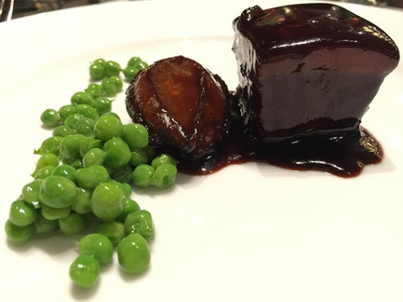 Braised pork with abalone. (Photo provided to China Daily)