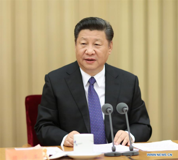 Chinese President Xi Jinping, also general secretary of the Communist Party of China (CPC) Central Committee, speaks during a national meeting on building the role of the Party within state-owned enterprises (SOEs) in Beijing, capital of China.  (Photo: Xinhua/Lan Hongguang)