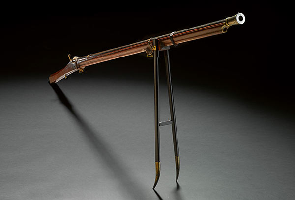 The imperial matchlock musket owned by Emperor Qianlong. (Photo/sothebys.com)