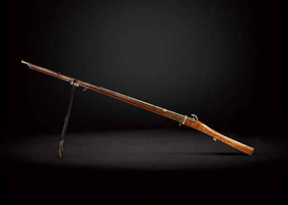A royal musket believed to have once belonged to Qing Dynasty's Qianlong Emperor (Photo/Courtesy of Sotheby's London)