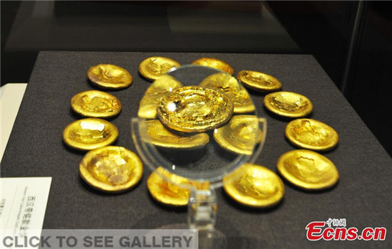 Artifacts unearthed from the "Haihunhou" tomb are on display at Jiangxi Museum in Nanchang City, the capital of East China's Jiangxi Province, Oct. 11, 2016. (Photo: China News Service/Liu Zhankun) Artifacts unearthed from the "Haihunhou" tomb are on display at Jiangxi Museum in Nanchang City, the capital of East China's Jiangxi Province, Oct. 11, 2016. (Photo: China News Service/Liu Zhankun)