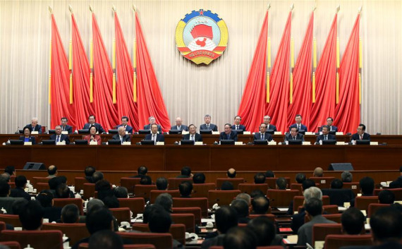 Yu Zhengsheng, chairman of the National Committee of the Chinese People's Political Consultative Conference (CPPCC), presides over the opening meeting of the 18th meeting of the Standing Committee of the 12th CPPCC National Committee in Beijing, capital of China, Oct. 31, 2016. (Photo: Xinhua/Yao Dawei)