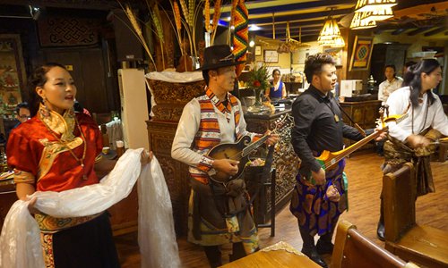 Hada is given to clients as a welcoming symbol in Makye Ame restaurant. (Photo/Courtesy of Hwang Hyerin)