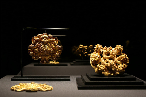 The Guanfu Museum is located on the 37th floor of Shanghai Center and is split into five exhibition halls. The first show is about gold.