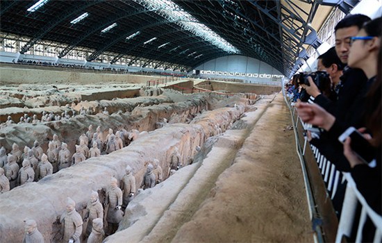 Museum of Terracotta Warriors and Horses of Qin Shihuang in Xi'an, Shaanxi province.(Photo provided to China Daily)